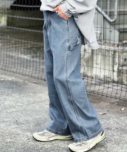 「Java」 デニムパンツ LARGE ライトブルー メンズ_画像8