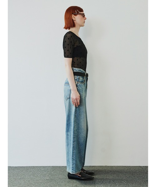 「SORIN」 半袖カットソー 38 ライトベージュ レディース_画像8