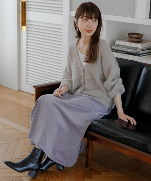「URBAN RESEARCH Sonny Label」 フレアスカート 38 チャコールグレー レディース_画像2