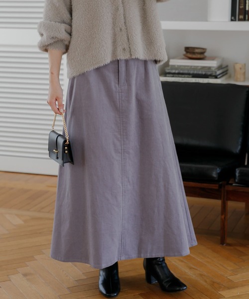 「URBAN RESEARCH Sonny Label」 フレアスカート 38 チャコールグレー レディース_画像4