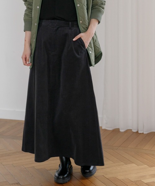 「URBAN RESEARCH Sonny Label」 フレアスカート 38 チャコールグレー レディース_画像8