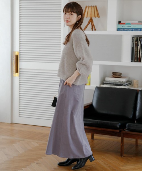 「URBAN RESEARCH Sonny Label」 フレアスカート 38 チャコールグレー レディース_画像9