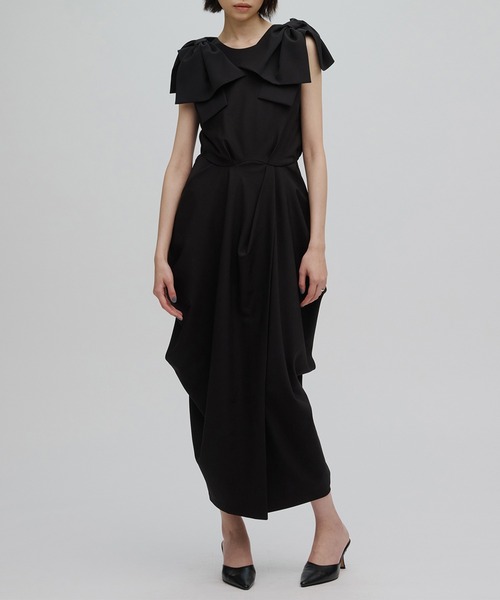 Ameri（アメリ） ドレス 2WAY CONSTRUCTIVE RIBBON DRESS : ZOZOTOWN