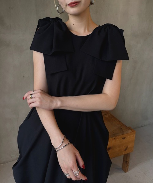 Ameri（アメリ） ドレス 2WAY CONSTRUCTIVE RIBBON DRESS : ZOZOTOWN