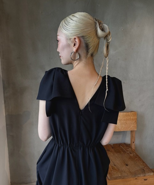 Ameri（アメリ） ドレス 2WAY CONSTRUCTIVE RIBBON DRESS : ZOZOTOWN