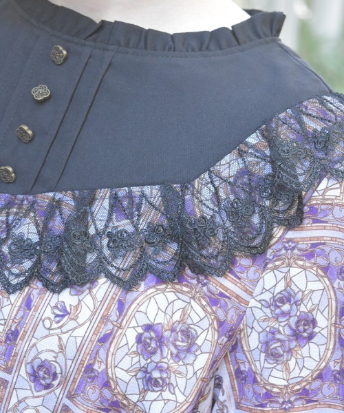 「axes femme」 長袖ワンピース MEDIUM パープル レディースの画像