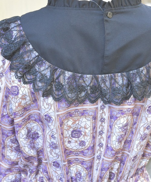 「axes femme」 長袖ワンピース MEDIUM パープル レディースの画像