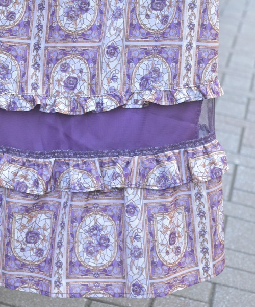 「axes femme」 長袖ワンピース MEDIUM パープル レディースの画像