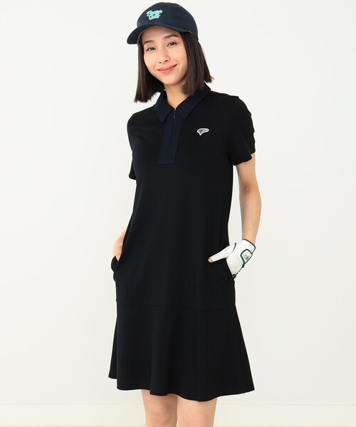 BEAMS GOLF（ビームス ゴルフ） 半袖ワンピース SMALL ブラック