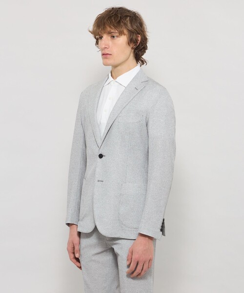 ジャケット テーラードジャケット 「WEB・一部店舗限定」「BREASY JACKET」メランジメッシュジャージーセットアップジャケット メンズの画像