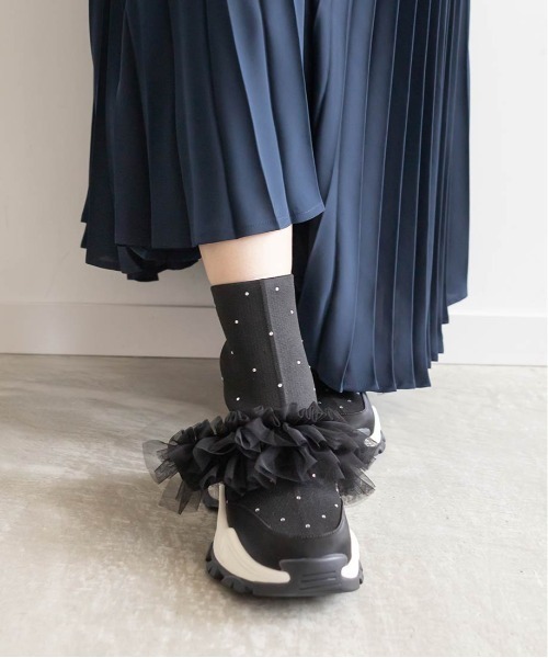 「RANDA」 ハイカットスニーカー L ブラック レディース_画像5