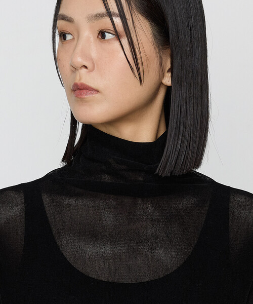 「K.T KIYOKO TAKASE」 長袖カットソー 9号 ブラック レディース_画像8