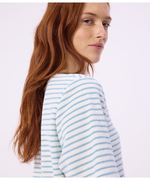 PETIT BATEAU（プチバトー） パジャマ ルームウェア パイルボーダー
