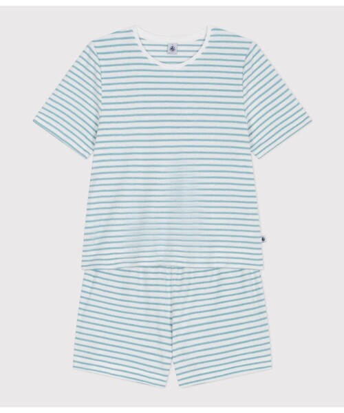 PETIT BATEAU（プチバトー） パジャマ ルームウェア パイルボーダー