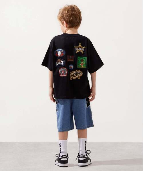 ハーフパンツ パンツ スターモチーフ デニムハーフパンツ キッズ 子供服 男の子の画像