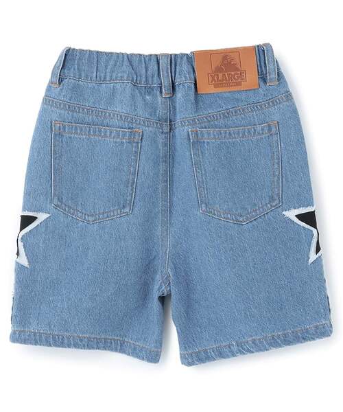 ハーフパンツ パンツ スターモチーフ デニムハーフパンツ キッズ 子供服 男の子の画像