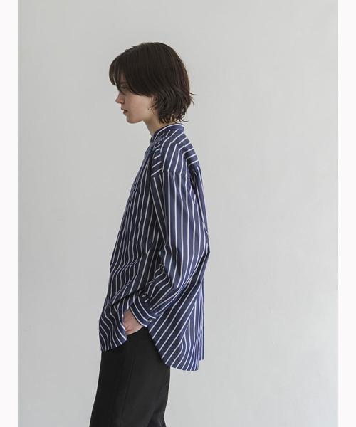 「enchainement」 長袖ブラウス フリー ネイビー レディース_画像3