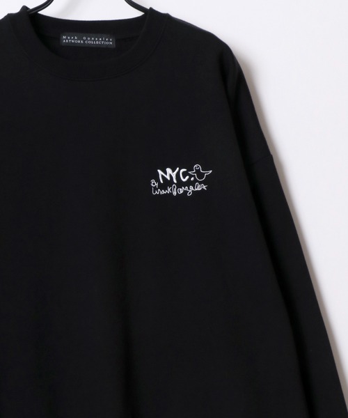 「Mark Gonzales」 スウェットカットソー M ブラック メンズ_画像3