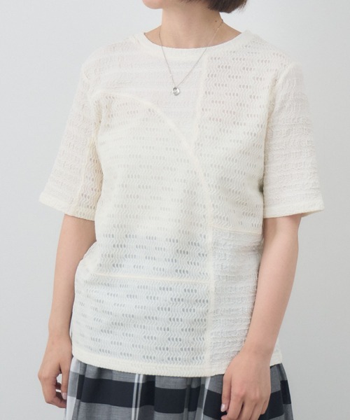 KATHARINE ROSS（キャサリンロス） tシャツ 半袖 ジャガードトップス