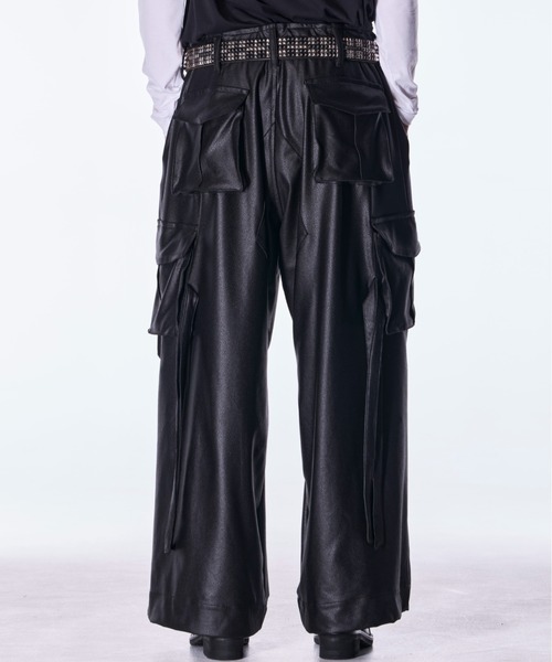 ワイドパンツ カーゴパンツ kiryuyrik/キリュウキリュウ/Emboss Silley Jersey Cargo Pants メンズの画像