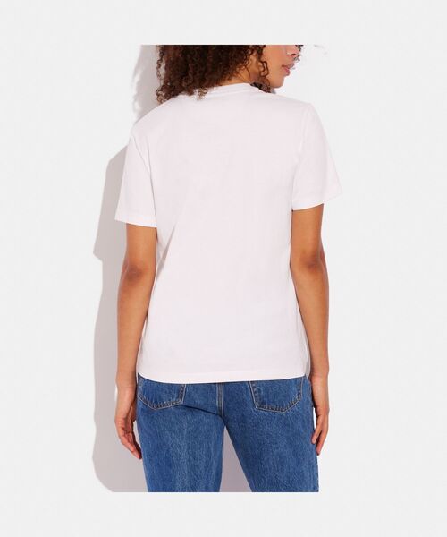 COACH（コーチ） 半袖Tシャツ MEDIUM ホワイト系その他 レディース
