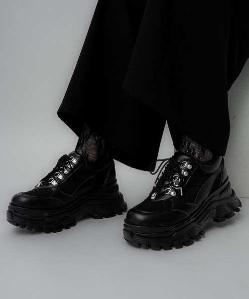 「HARE」 ローカットスニーカー LARGE ブラック レディース_画像3