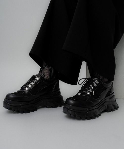 「HARE」 ローカットスニーカー LARGE ブラック レディース_画像4