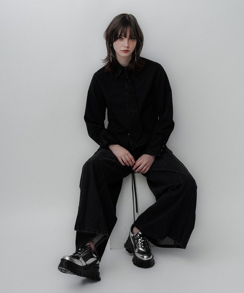「HARE」 ローカットスニーカー LARGE ブラック レディース_画像7
