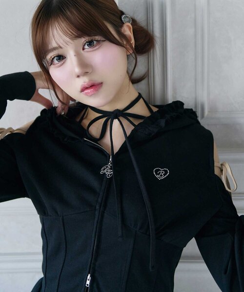 Belle Charme パーカー 「Belle Charme」Heart Logo Sweat Hoodie