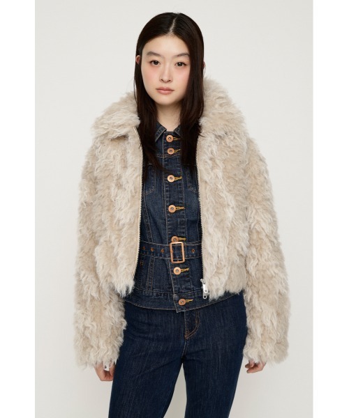 SLY（スライ） ブルゾン アウター CURL F/FUR SHORT BZ カールファー 