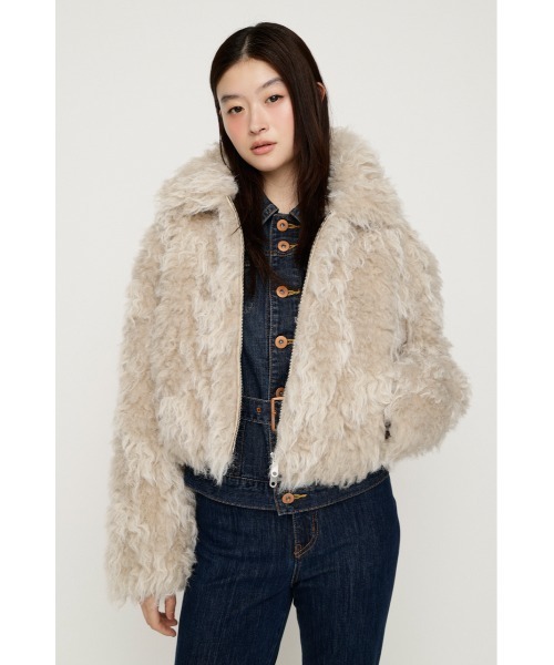 SLY（スライ） ブルゾン アウター CURL F/FUR SHORT BZ カールファー 