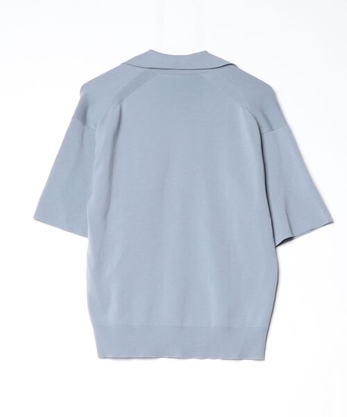 AURALEE スキッパーニット 半袖 アイスブルーサイズ0 AURALEE（オーラリー） 半袖ニット 0 ブルー レディース : ZOZOTOWN