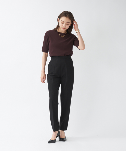 qualite（カリテ） ニット セーター ウォッシャブルクルーネックニット