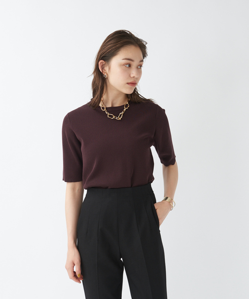 qualite（カリテ） ニット セーター ウォッシャブルクルーネックニット