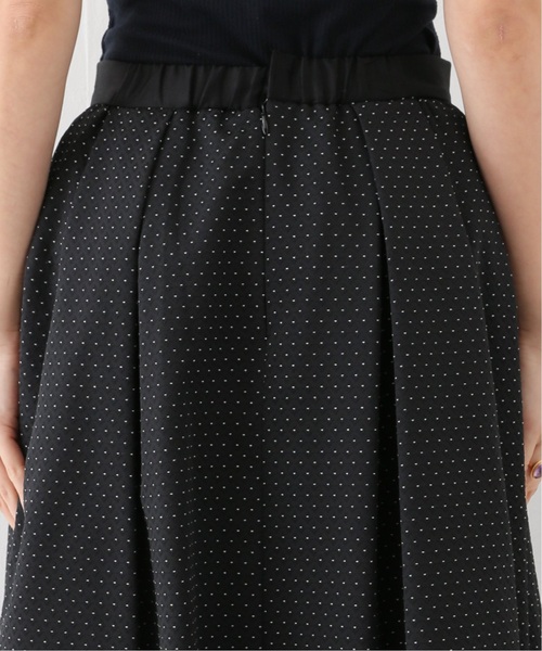 新品　イエナ　DOT ジャガードタックスカート　40 ブラック　ドット 新品 イエナ DOT ジャガードタックスカート 40 ブラック ドット