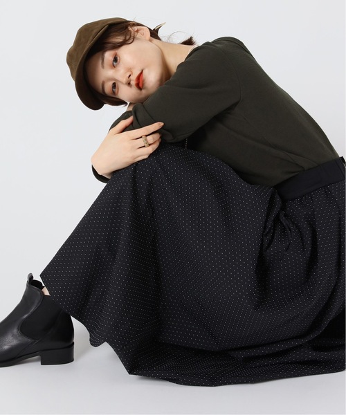 IENA（イエナ） スカート 《追加2》DOT ジャガードタックスカート