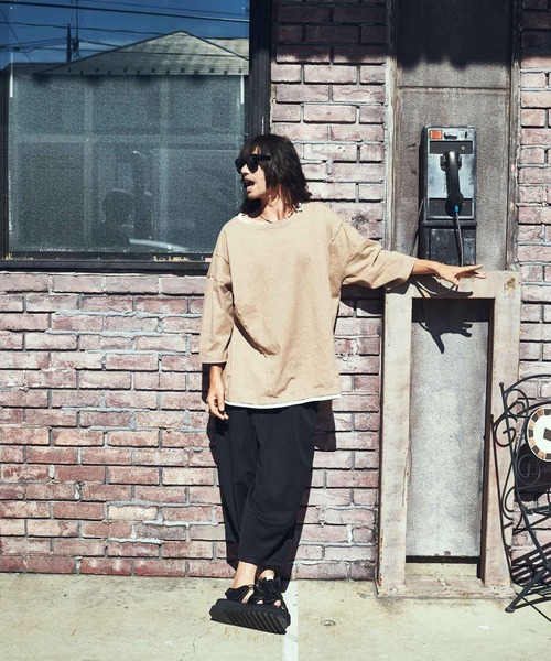 glamb（グラム） tシャツ Fake Layered Wide CS / フェイクレイヤード 