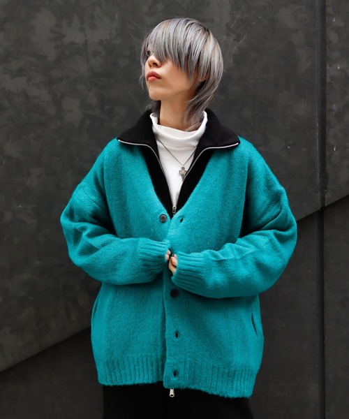 Bling Leads カーディガン Z)「BLINGLEADS」721806 ビッグシルエット V