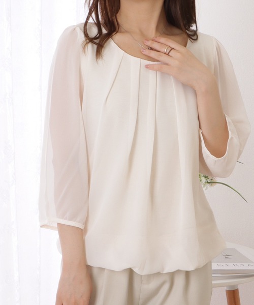Lace Ladies（レースレディース） ブラウス シャツ シースルー袖