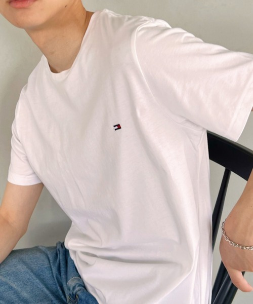 【 JEANS】トミー 刺繍ロゴ 半袖 Tシャツ TOMMY JEANS トミージーンズ センター 刺繍ロゴ 半袖 Tシャツ L