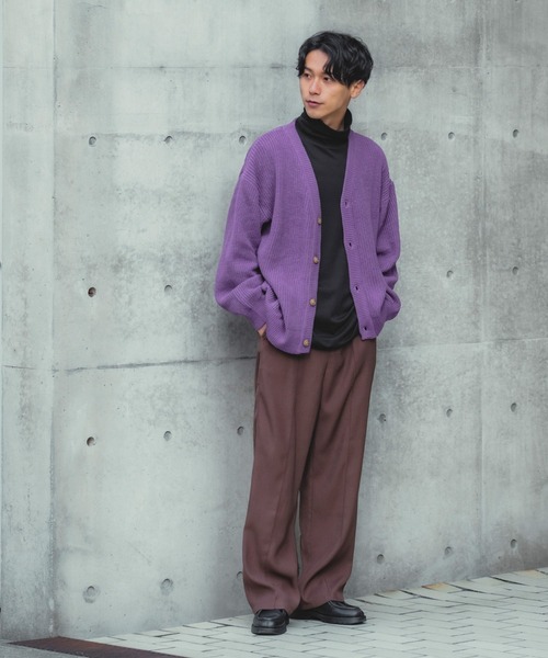 00's アーカイブ　レザーカーディガン　vkei お兄系　グランジ improves カーディガン 「improves」ハイバルキー 総片畔