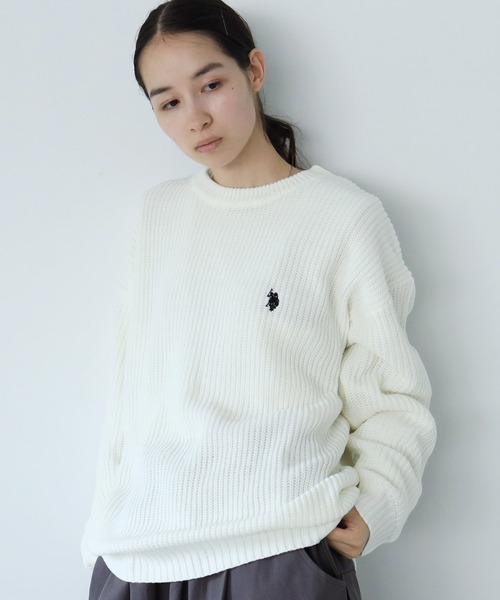 POLOニットトレーナー U.S. POLO ASSN. セーター ニット / ユーエスポロアッスン 別注