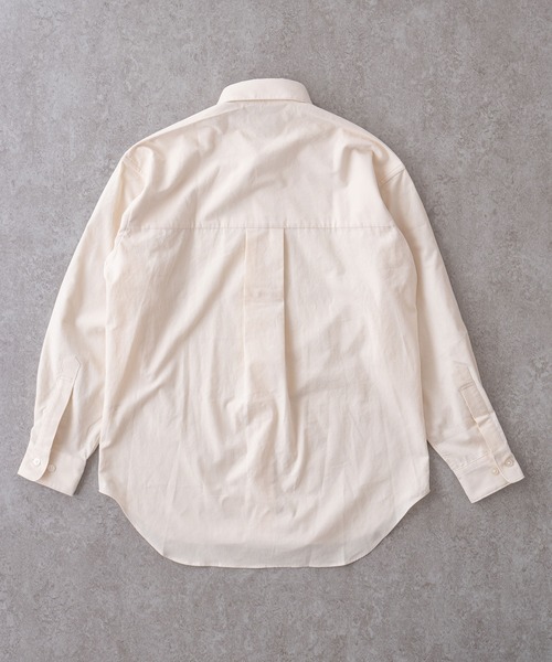 BRICK＆SONS シャツ リラックスワイドヨークシャツ「ベージュ