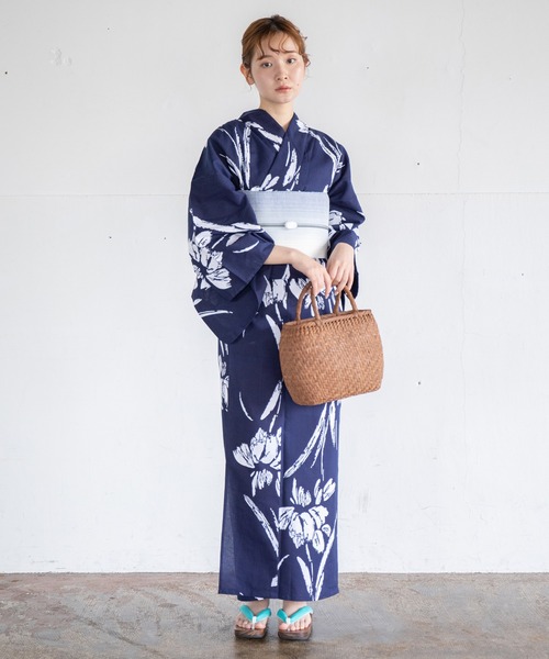 浴衣 「二橋染工場」注染こだわり浴衣2点セット by yukatakan grace