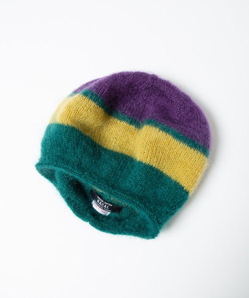 RACAL（ラカル） ニット帽 ニットキャップ Stripe Mohair Knit Tam