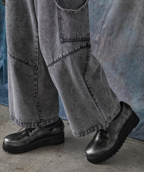 SERACE ビジネスシューズ 「SERACE」High sole shark lace up shoes