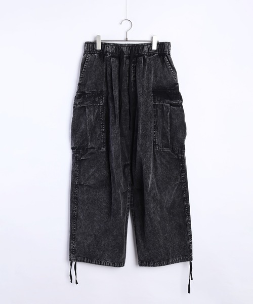 WESTSEA カーゴパンツ スーパーワイド ツイル硫化染め メンズ