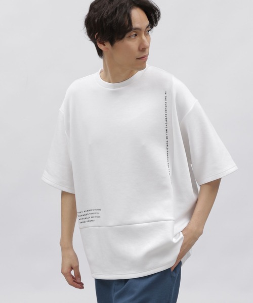 tシャツ ダンボール切替半袖T / 976905 メンズ | LAKOLE | 01