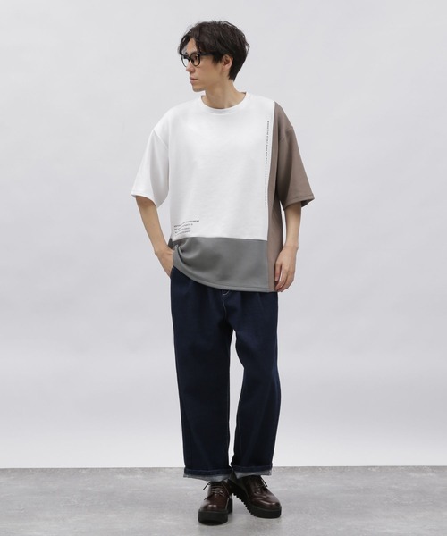 tシャツ ダンボール切替半袖T / 976905 メンズ | LAKOLE | 09