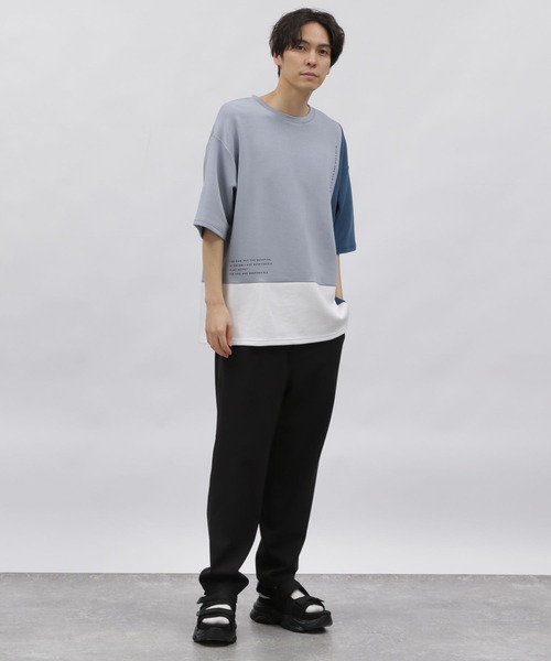 tシャツ ダンボール切替半袖T / 976905 メンズ | LAKOLE | 11
